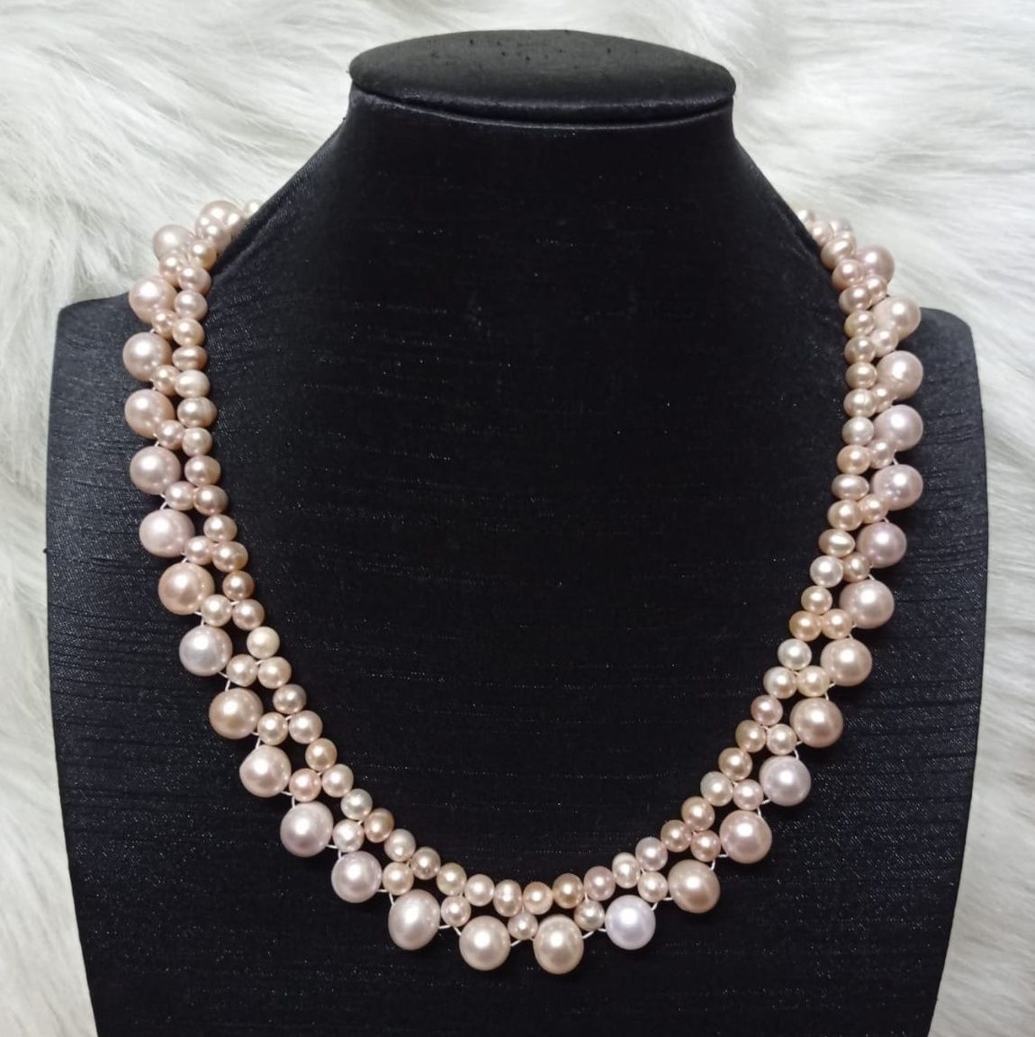 Multi-Color Beaded Freshwater Pearl Necklace